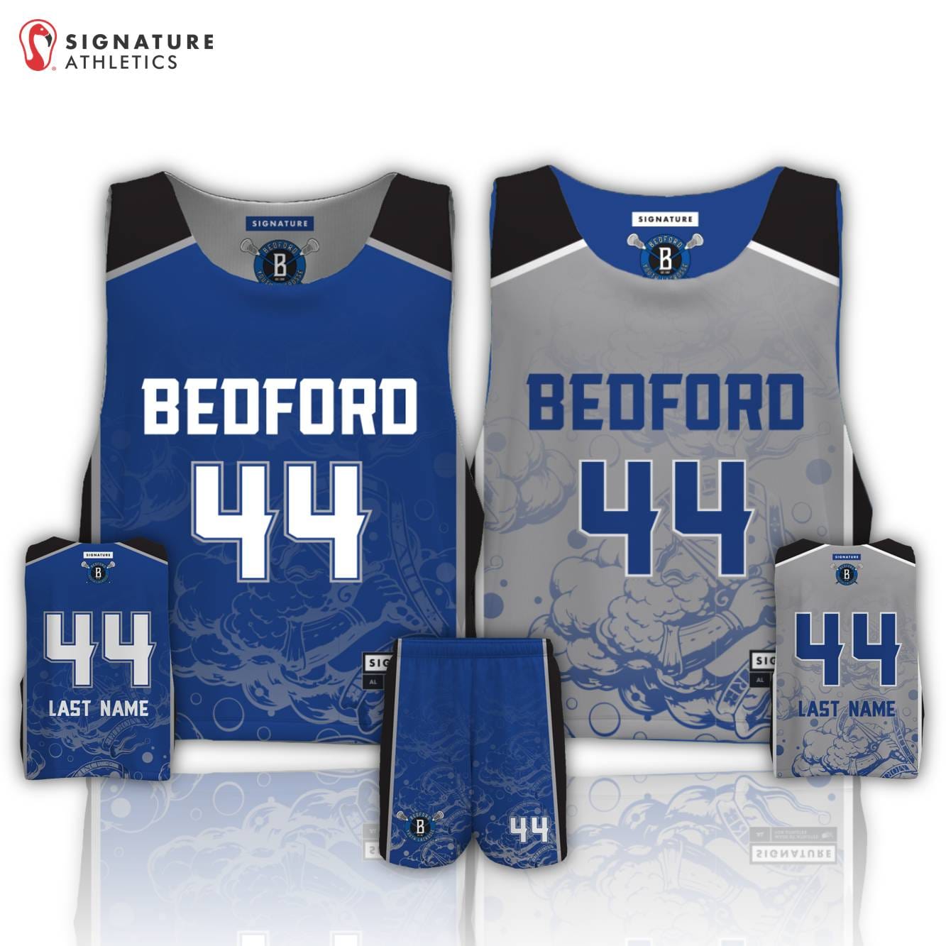 Bedford Youth Lacrosse Men's 2 Piece Player Package: 1st Grade Signature Lacrosse