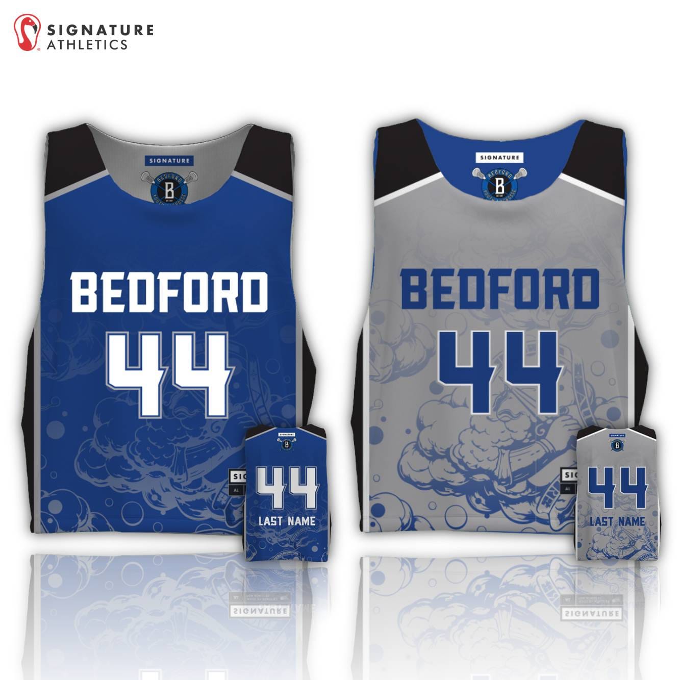Bedford Youth Lacrosse Men's Reversible Game Pinnie Signature Lacrosse
