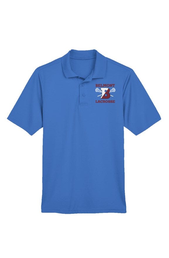 Belmont Lacrosse Adult Performance Polo Signature Lacrosse