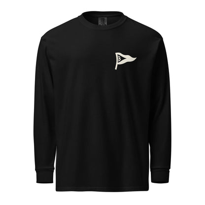 Belvedere Club Garment-Dyed Heavyweight Long Sleeve Shirt Signature Lacrosse