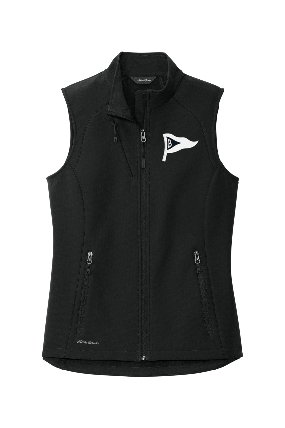 Belvedere Club Women's Embroidered Eddie Bauer Ladies Stretch Soft Shell Vest Signature Lacrosse