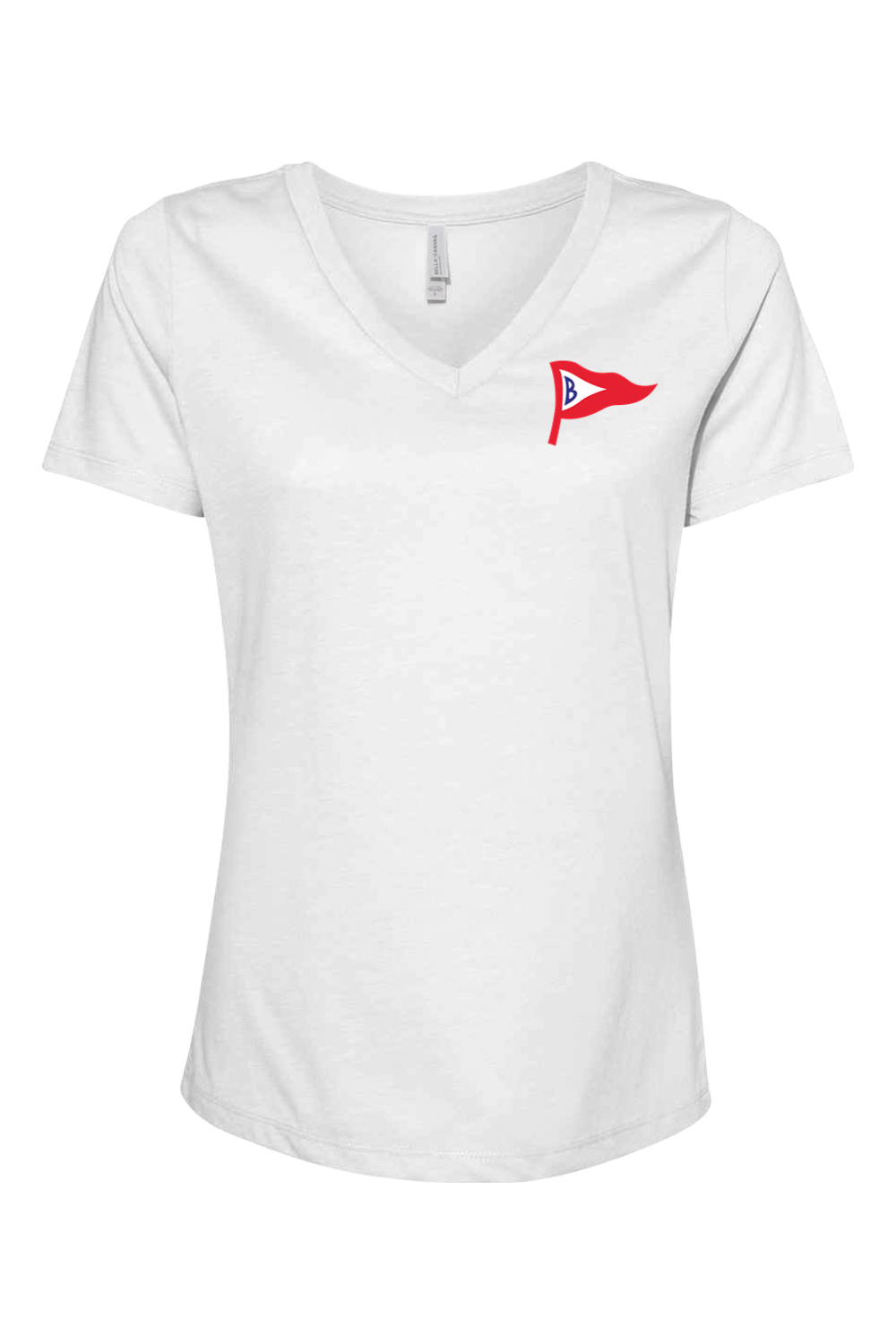 Belvedere Club Women's Relaxed V-Neck T-Shirt Signature Lacrosse