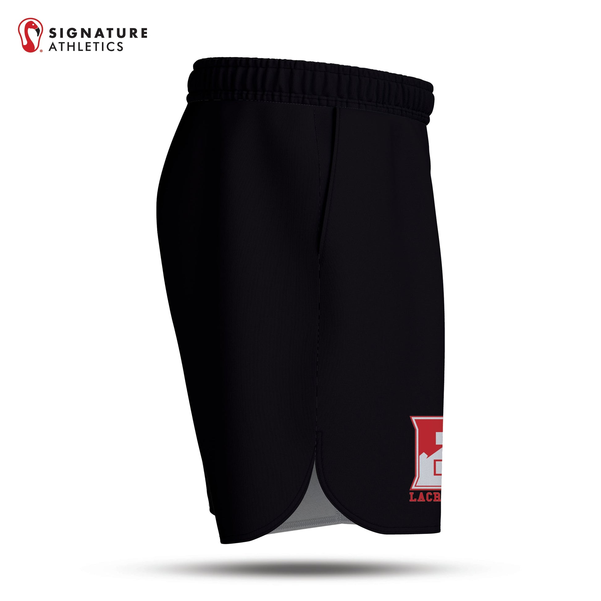 Bernards Lacrosse Men's Black Game Shorts Signature Lacrosse