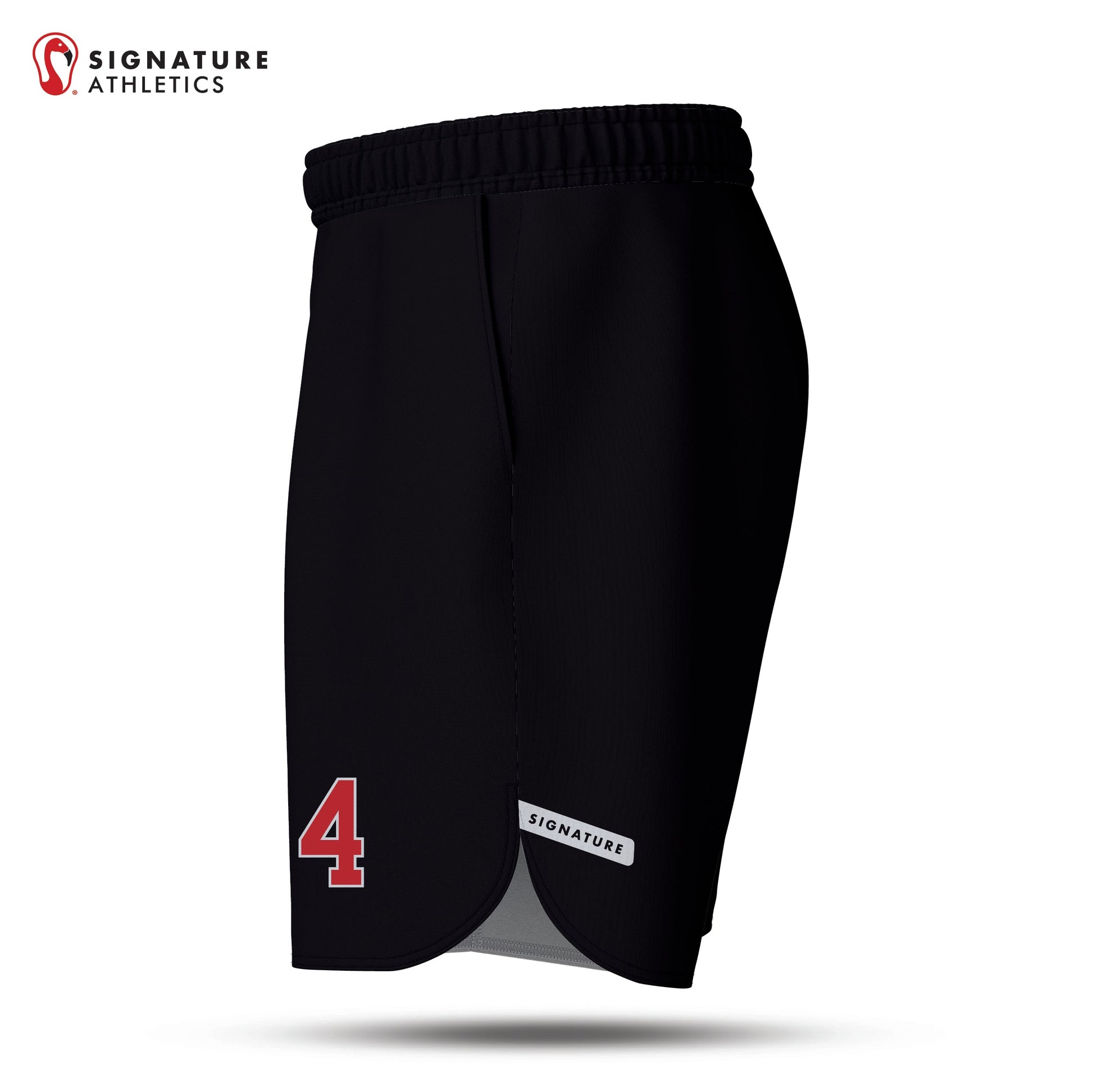 Bernards Lacrosse Men's Black Game Shorts Signature Lacrosse