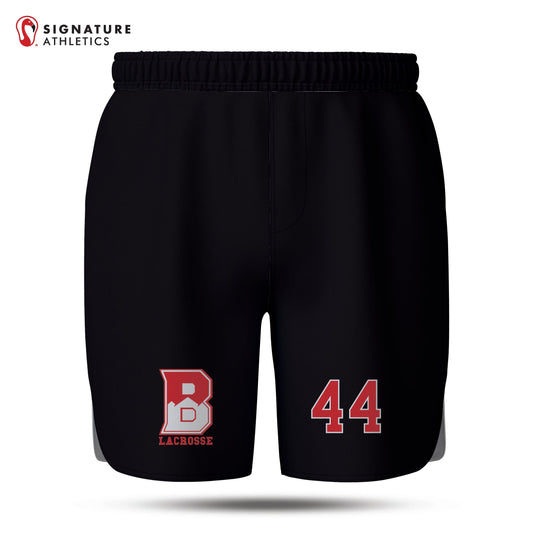 Bernards Lacrosse Men's Black Game Shorts Signature Lacrosse