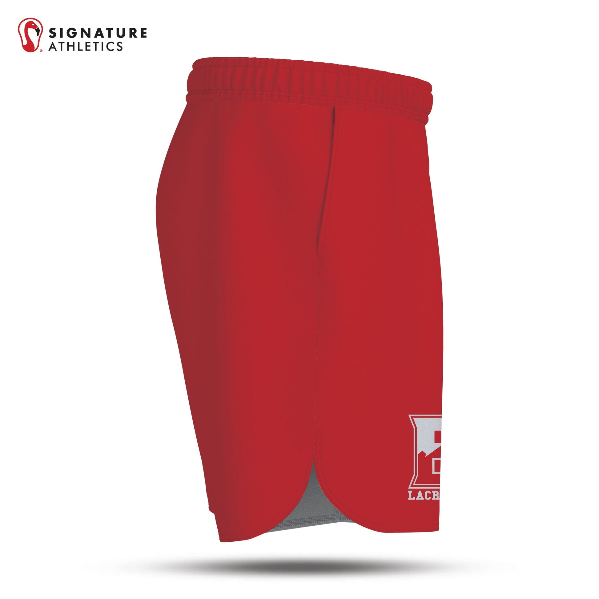 Bernards Lacrosse Men's Red Game Shorts Signature Lacrosse