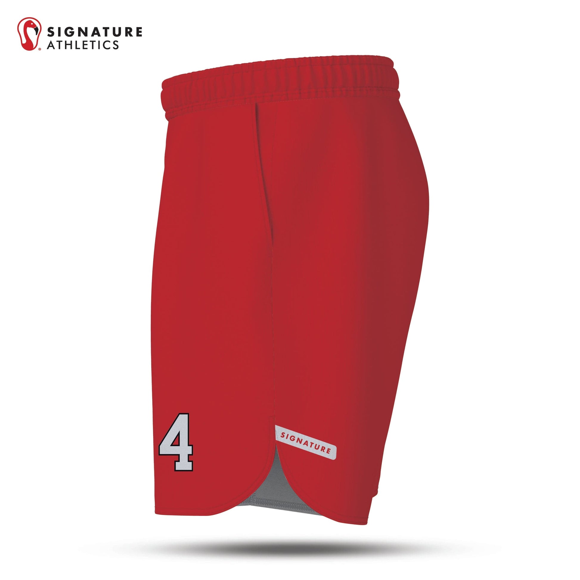 Bernards Lacrosse Men's Red Game Shorts Signature Lacrosse