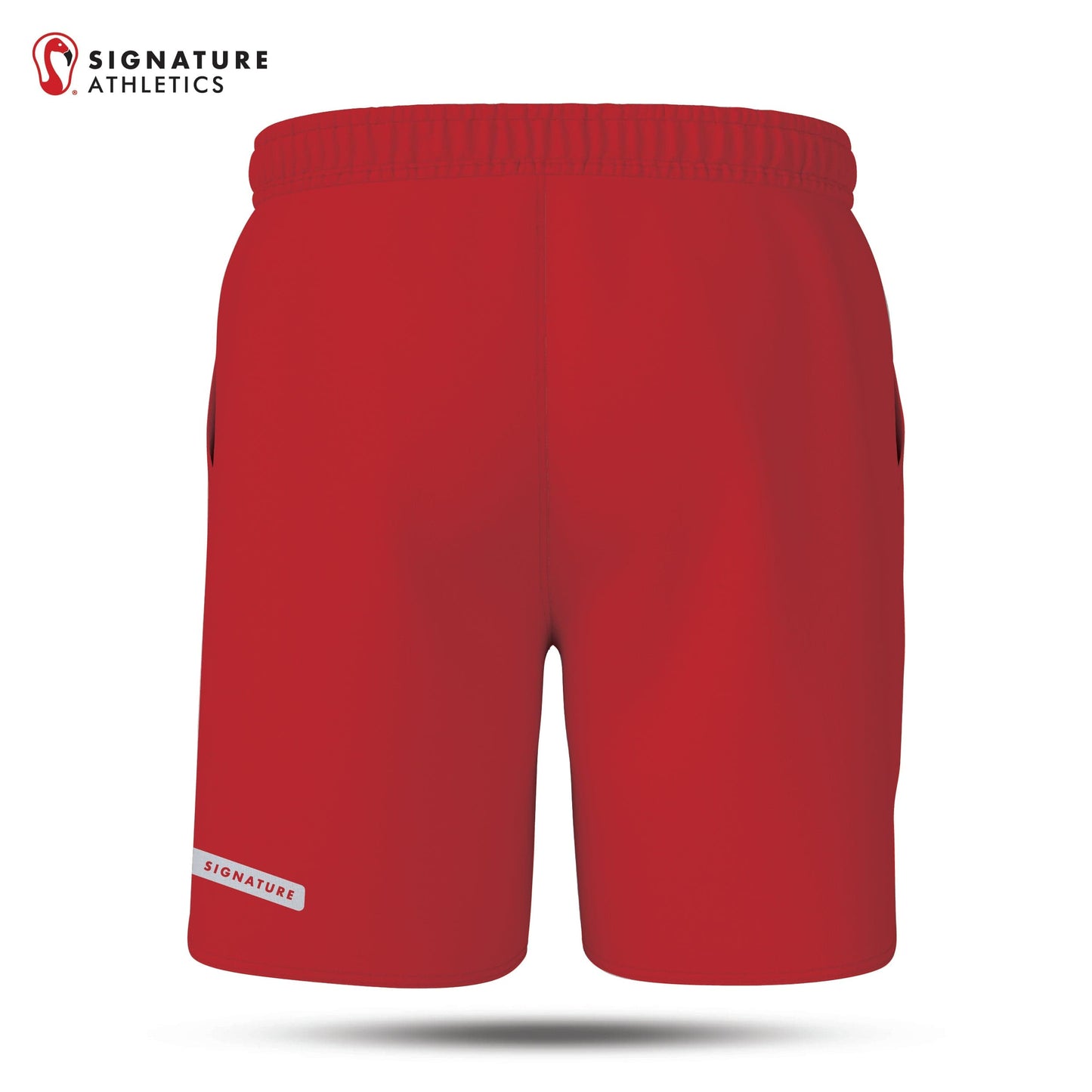 Bernards Lacrosse Men's Red Game Shorts Signature Lacrosse