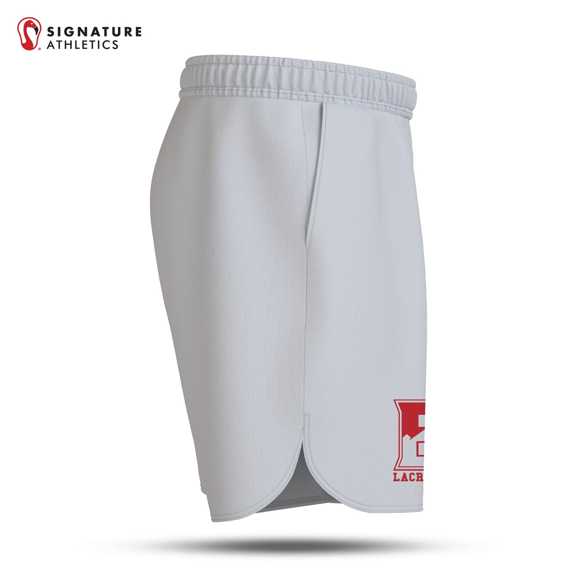 Bernards Lacrosse Men's White Game Shorts Signature Lacrosse