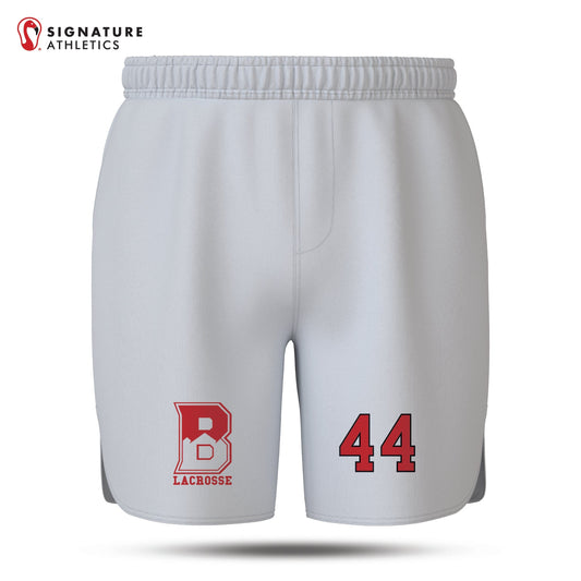 Bernards Lacrosse Men's White Game Shorts Signature Lacrosse