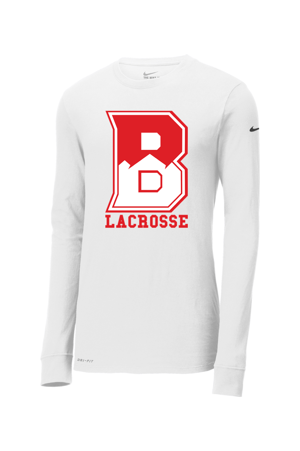 Bernards Lacrosse Nike Dri-FIT Cotton/Poly Long Sleeve Tee Signature Lacrosse