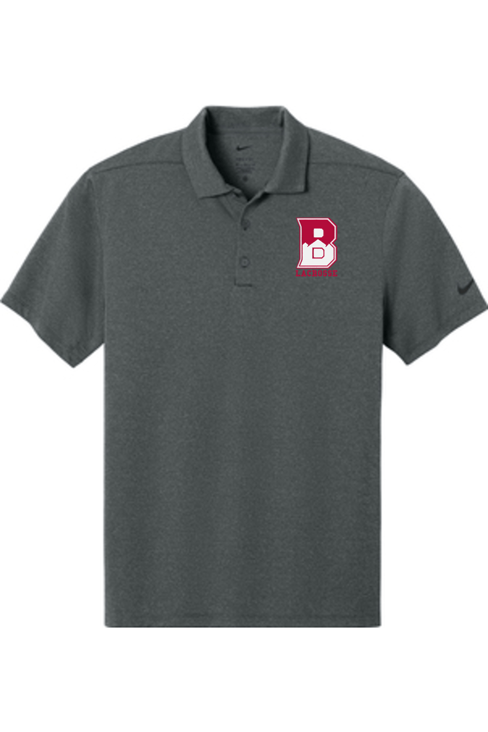 Bernards Lacrosse Nike Dri-FIT Smooth Heather Polo Signature Lacrosse