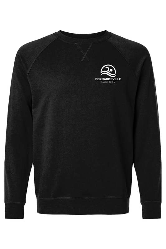 Bernardsville Swimming Adult Heavyweight Raglan Long Sleeve Signature Lacrosse