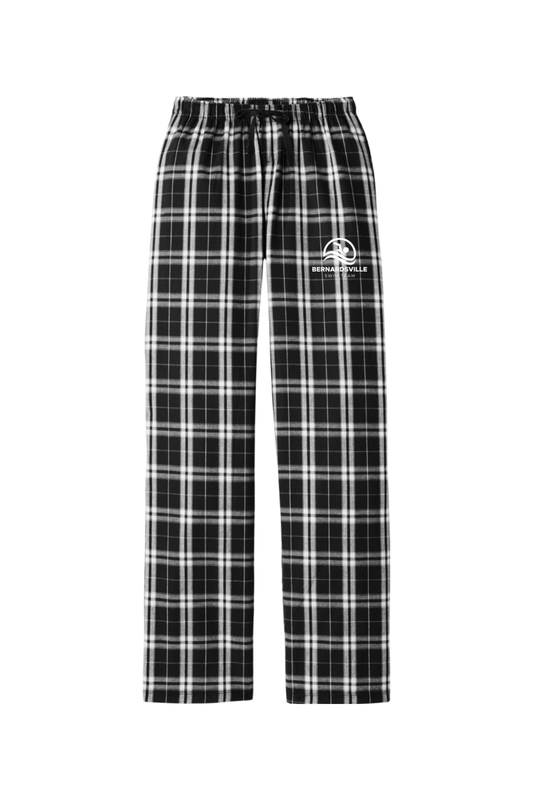 Bernardsville Swimming Adult Women's Flannel Plaid Pants Signature Lacrosse