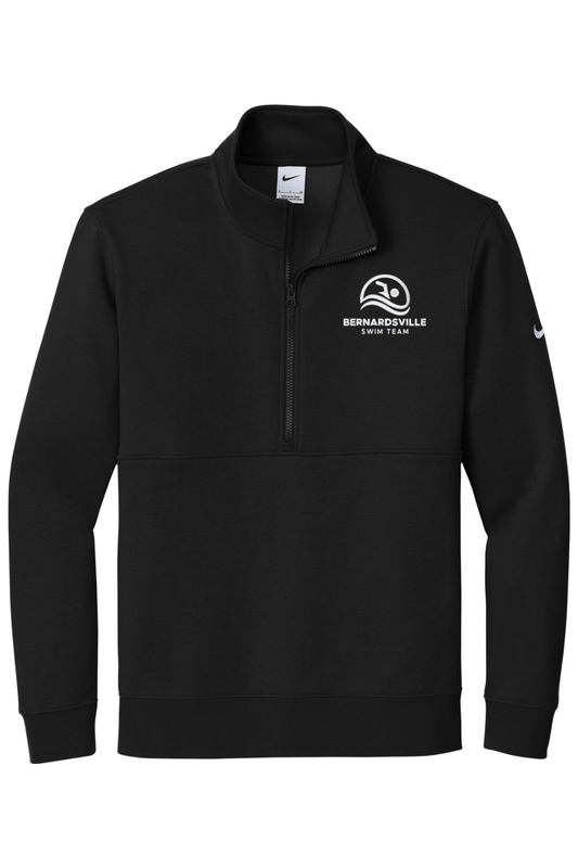 Bernardsville Swimming Embroidered Nike Club Fleece Sleeve Swoosh 1/2-Zip Signature Lacrosse