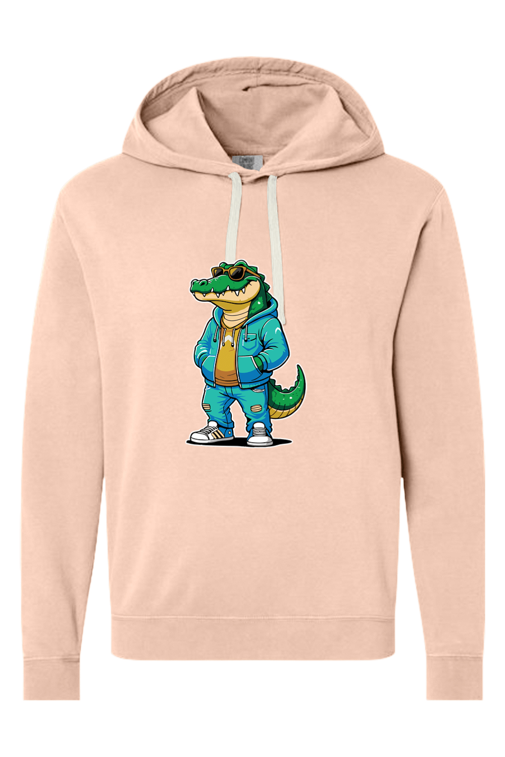 Big County Preps Comfort Colors Garment-Dyed Lightweight Fleece Hooded Sweatshirt Signature Lacrosse