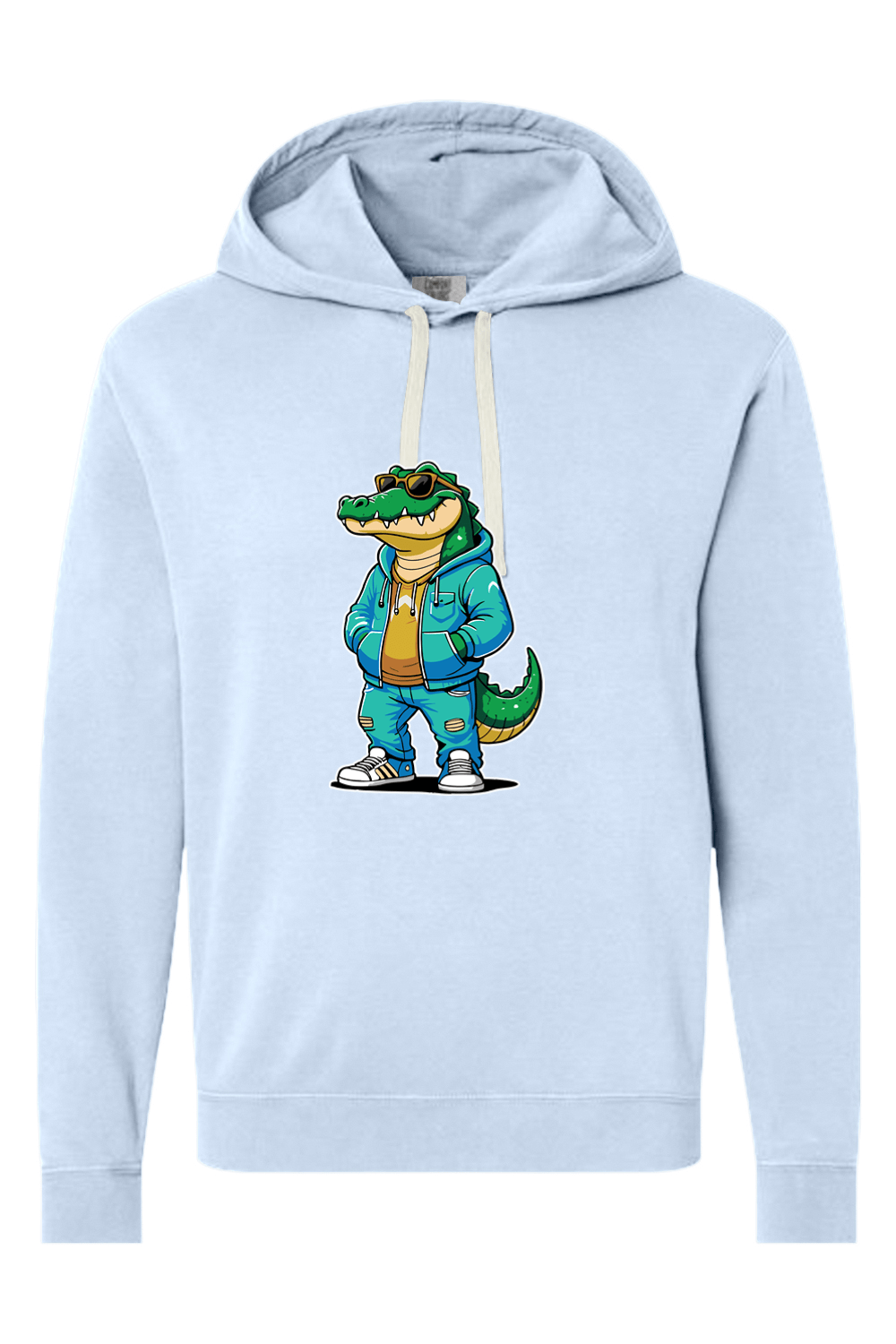 Big County Preps Comfort Colors Garment-Dyed Lightweight Fleece Hooded Sweatshirt Signature Lacrosse