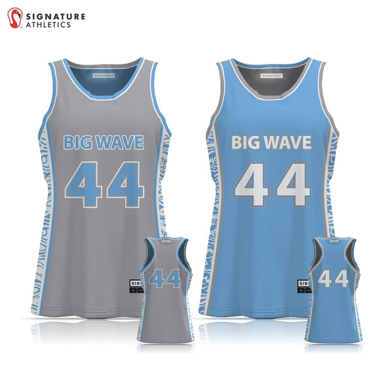 Big Wave Lacrosse Women's Player Reversible Game Pinnie: High School A Signature Lacrosse