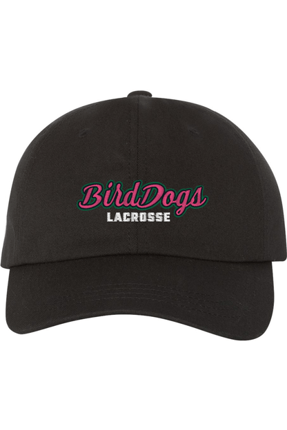 Birddogs Lacrosse Embroidered Dad Hat Signature Lacrosse