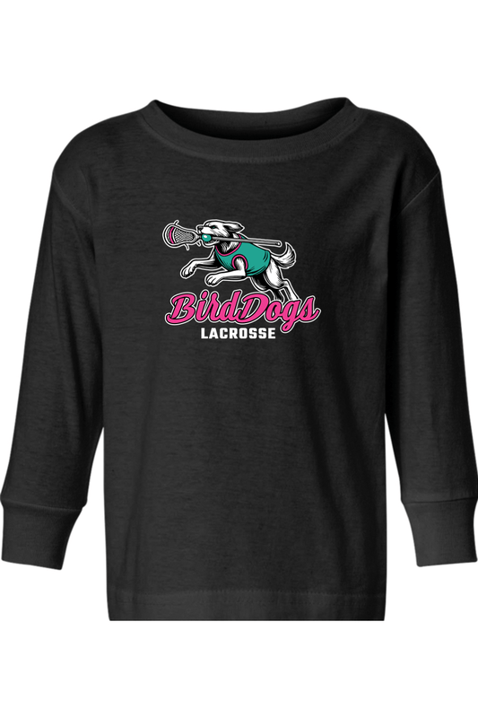 Birddogs Lacrosse Toddler Long Sleeve T-Shirt Signature Lacrosse
