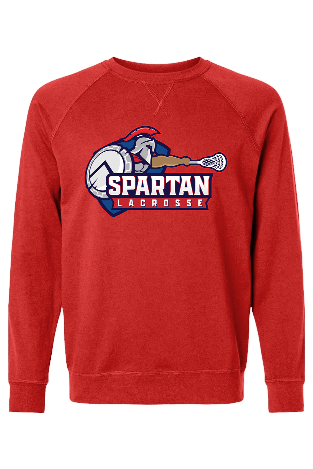 Bixby Spartan YLC Adult Heavyweight Raglan Long Sleeve Signature Lacrosse
