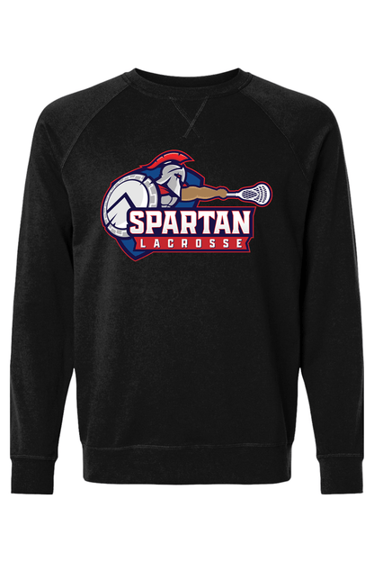 Bixby Spartan YLC Adult Heavyweight Raglan Long Sleeve Signature Lacrosse