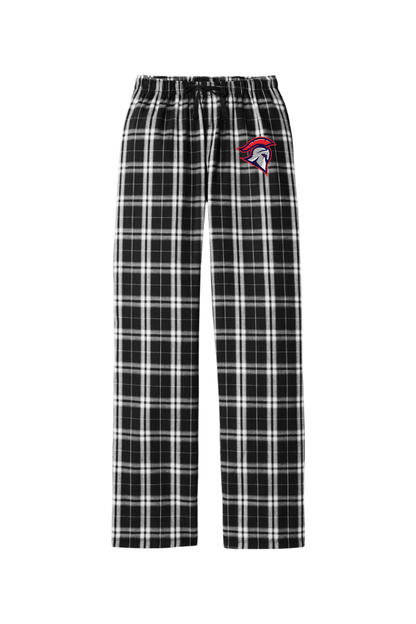 Bixby Spartans YLC Adult Women's Flannel Plaid Pants Signature Lacrosse
