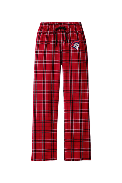 Bixby Spartans YLC Adult Women's Flannel Plaid Pants Signature Lacrosse