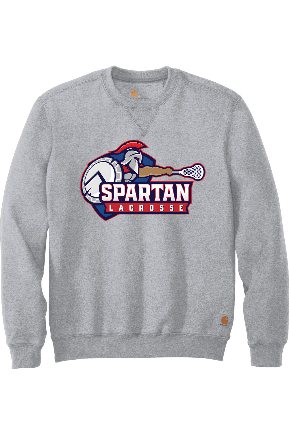 Bixby Spartans YLC Crewneck Sweatshirt Signature Lacrosse