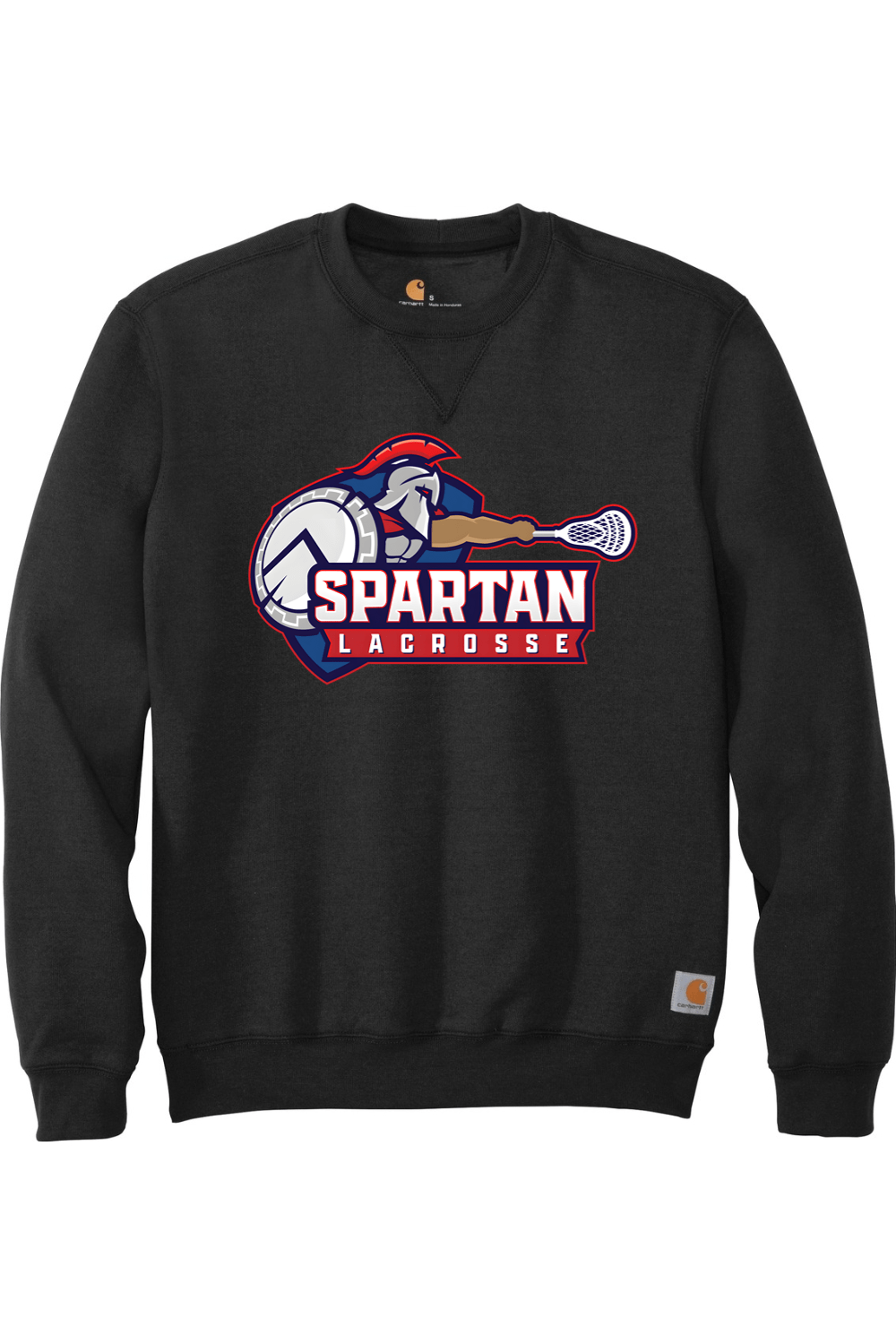 Bixby Spartans YLC Crewneck Sweatshirt Signature Lacrosse