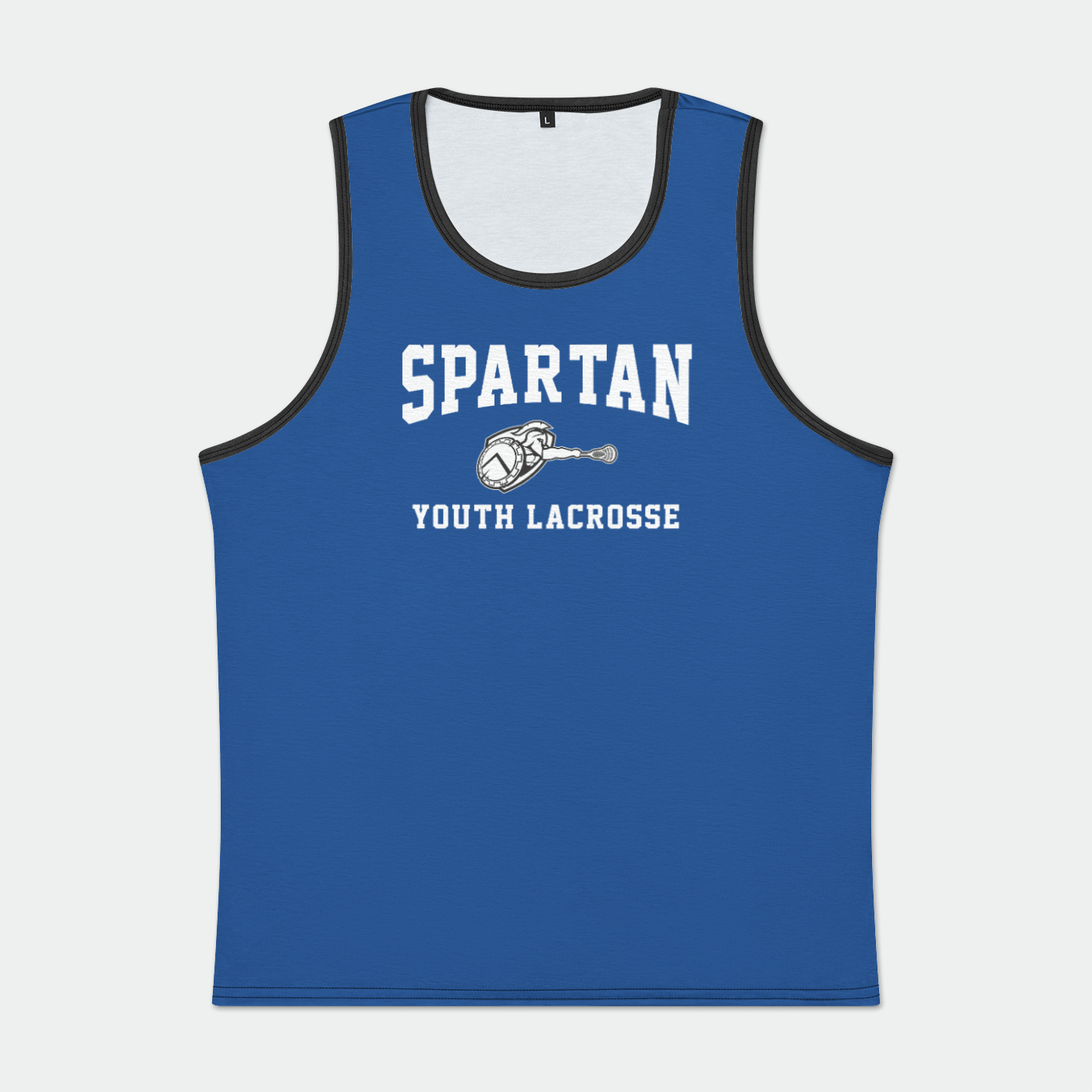 Bixby Spartans Youth Lacrosse Adult Men's Tank Top Signature Lacrosse