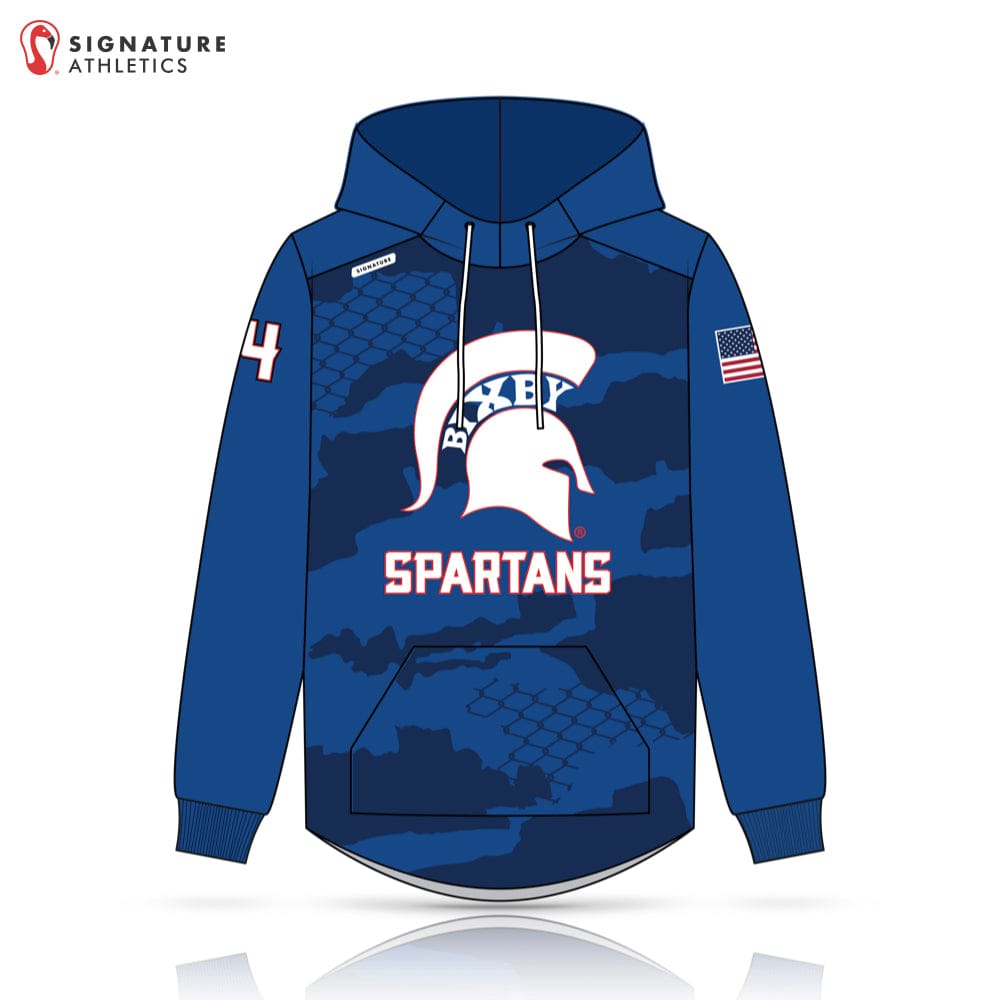 Bixby Spartans Youth LC Men's Dye Sub Scuba Hoodie Signature Lacrosse