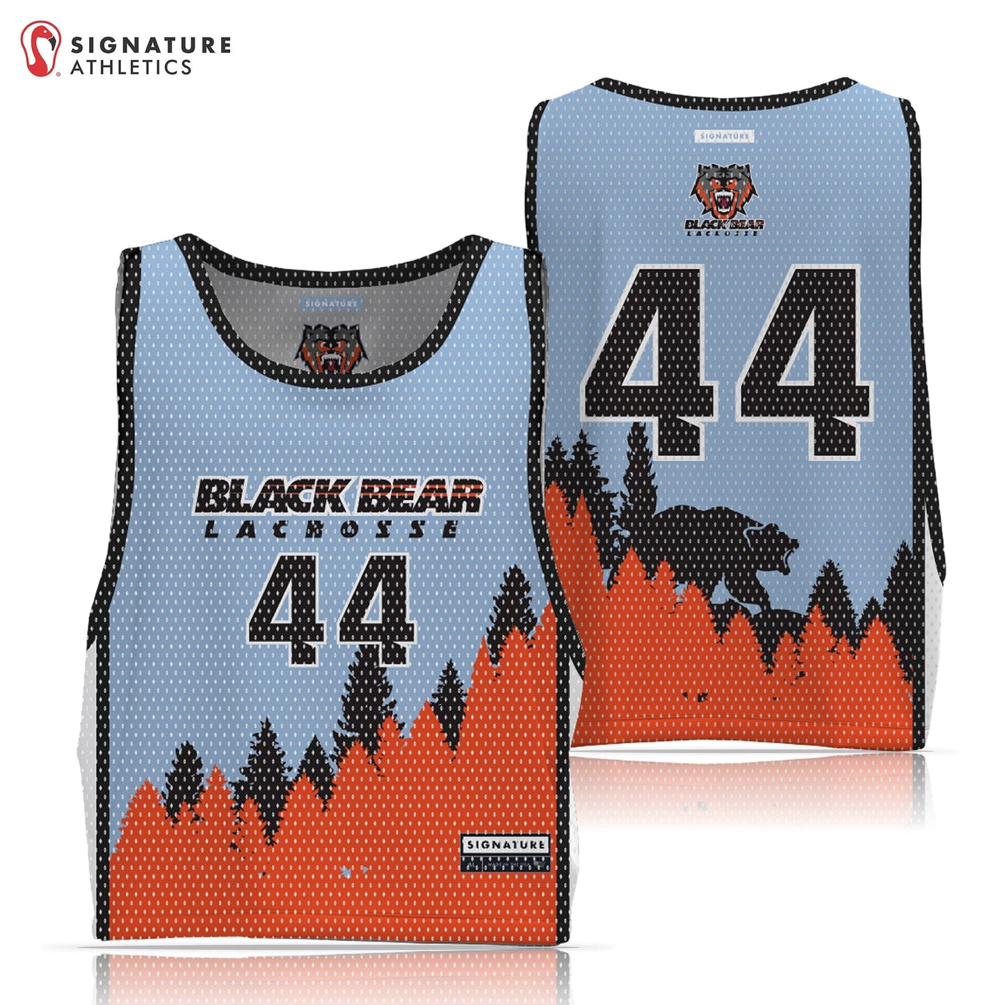 Black Bear Lacrosse Men's Player Reversible Practice Pinnie Signature Lacrosse