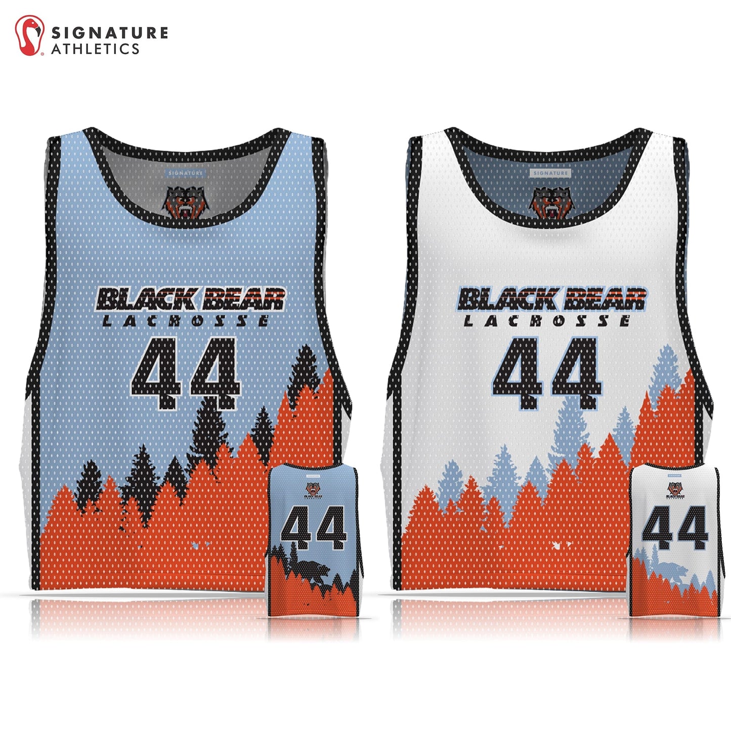Black Bear Lacrosse Men's Player Reversible Practice Pinnie: N/A Signature Lacrosse