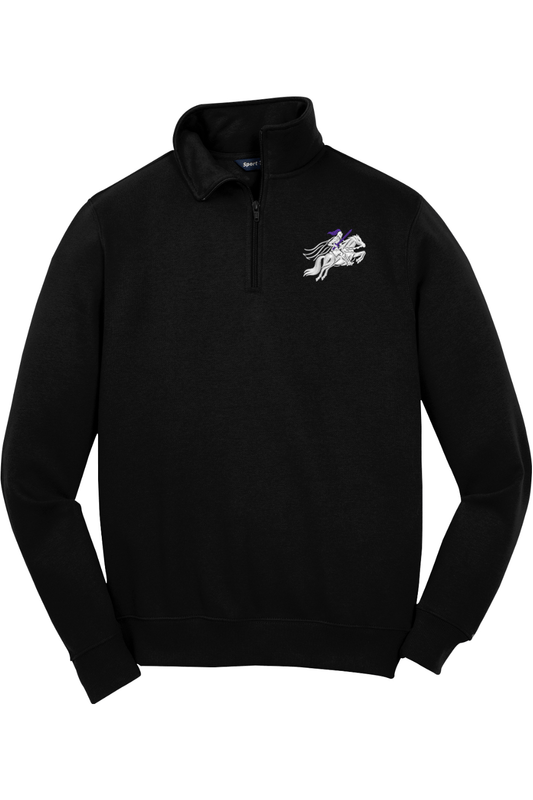 Black Knights Club LC Adult Embroidered Quarter-Zip Pullover Signature Lacrosse