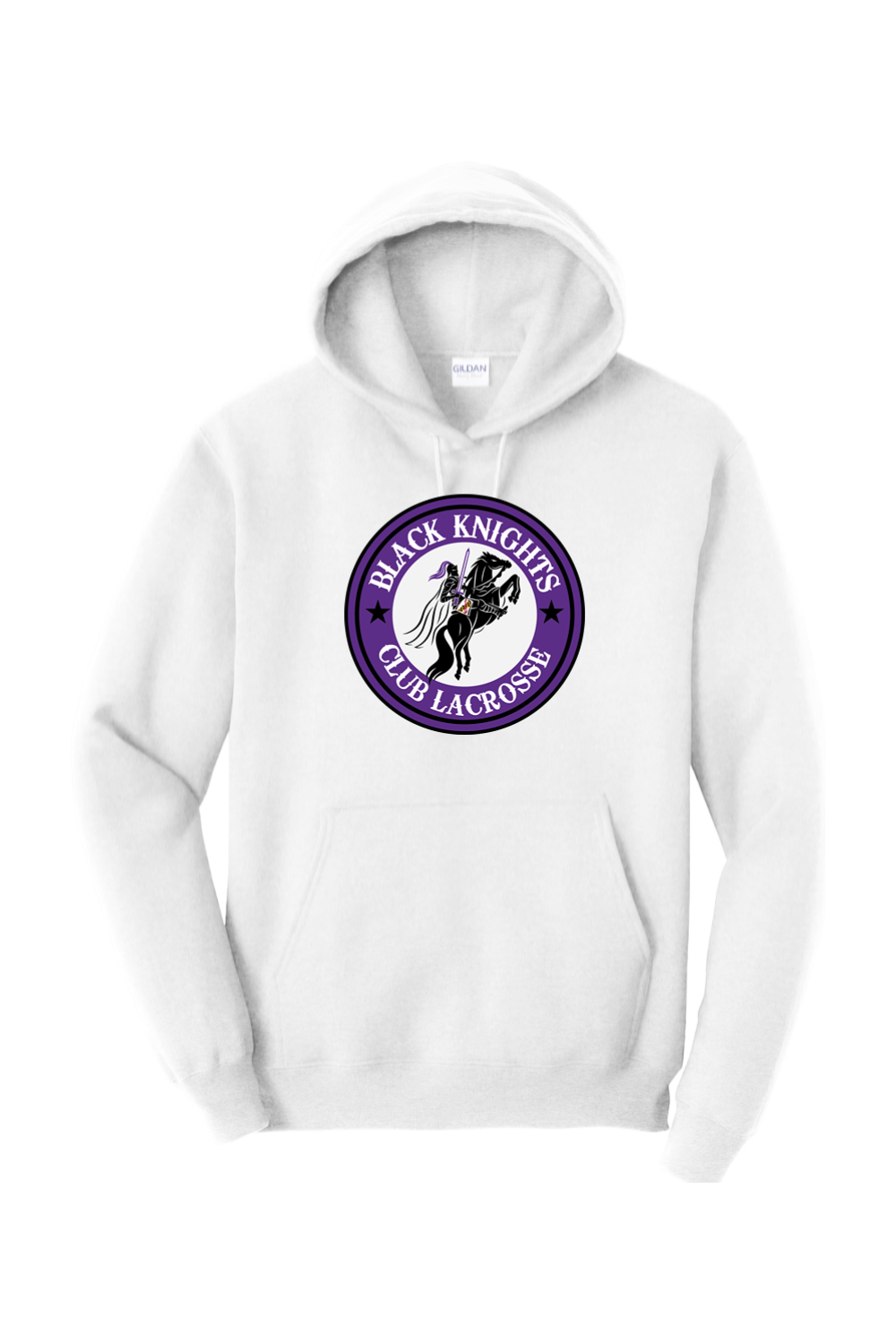 Black Knights Club LC Adult Heavyweight Hoodie Signature Lacrosse