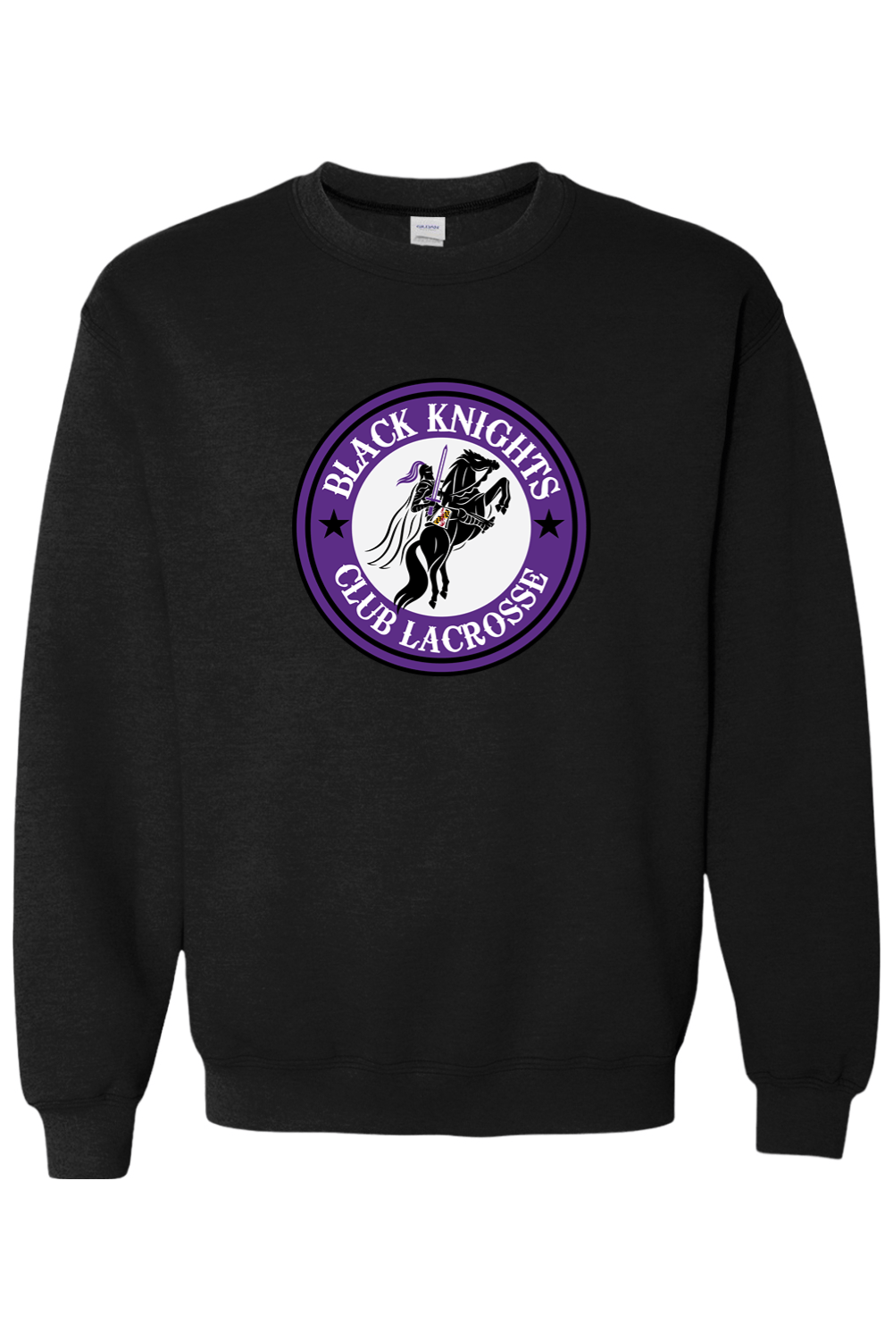 Black Knights Club LC Adult Heavyweight Sweatshirt Signature Lacrosse