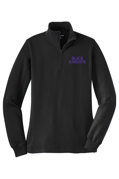 Black Knights Club LC Adult Women's Embroidered Quarter-Zip Pullover Signature Lacrosse