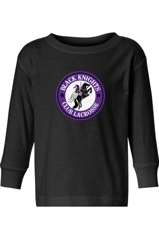 Black Knights Club LC Toddler Long Sleeve T-Shirt Signature Lacrosse