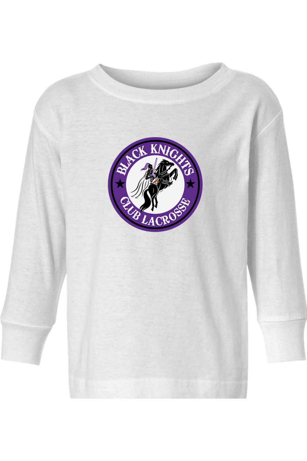 Black Knights Club LC Toddler Long Sleeve T-Shirt Signature Lacrosse
