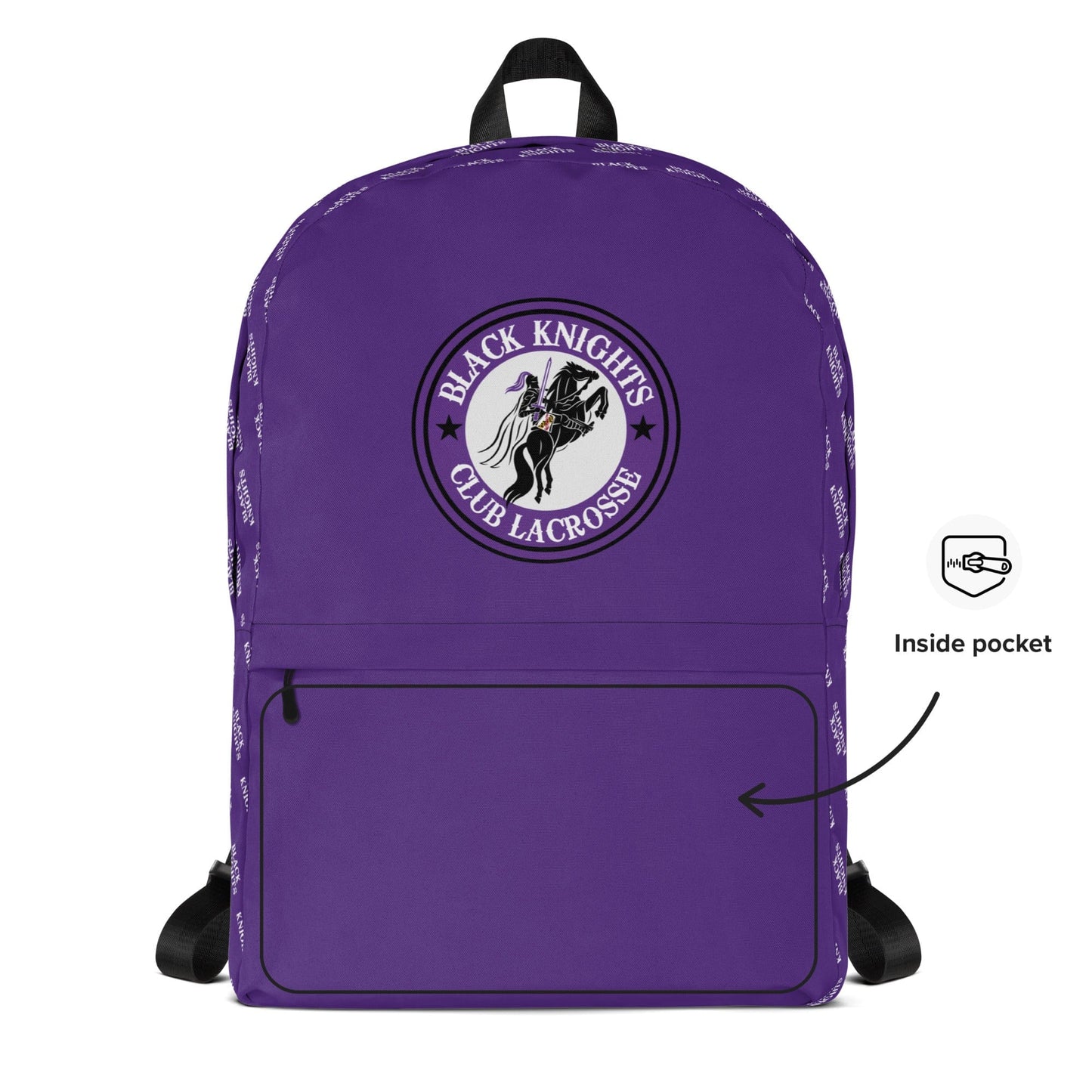 Black Knights Club LC Travel Backpack Signature Lacrosse