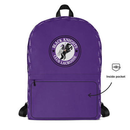 Black Knights Club LC Travel Backpack Signature Lacrosse