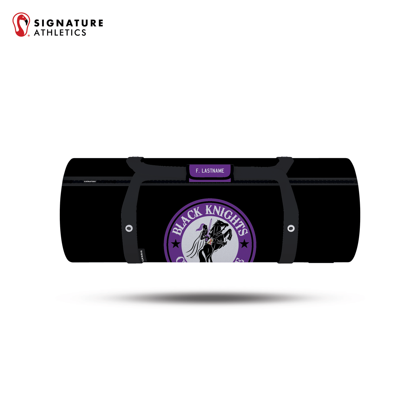 Black Knights Lacrosse Customizable Large Equipment Duffel Bag Signature Lacrosse