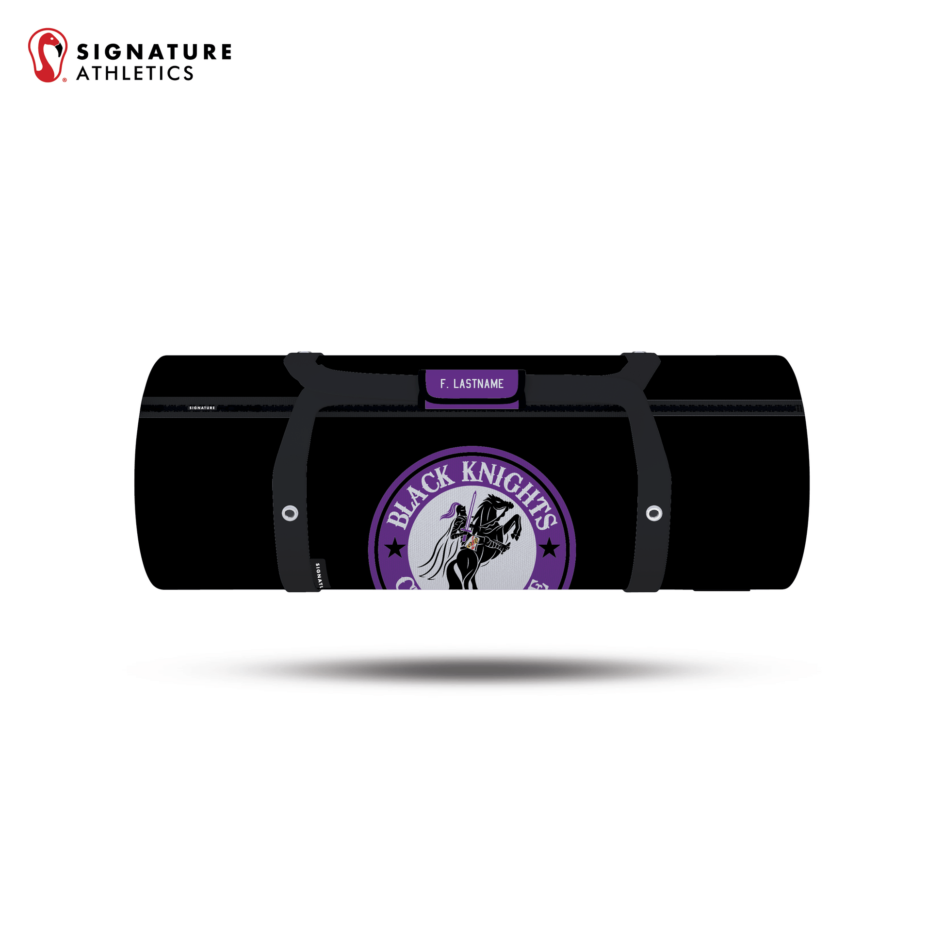 Black Knights Lacrosse Customizable Large Equipment Duffel Bag Signature Lacrosse