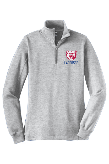 Bloomingdale Lacrosse Adult Women's Embroidered Quarter-Zip Pullover Signature Lacrosse