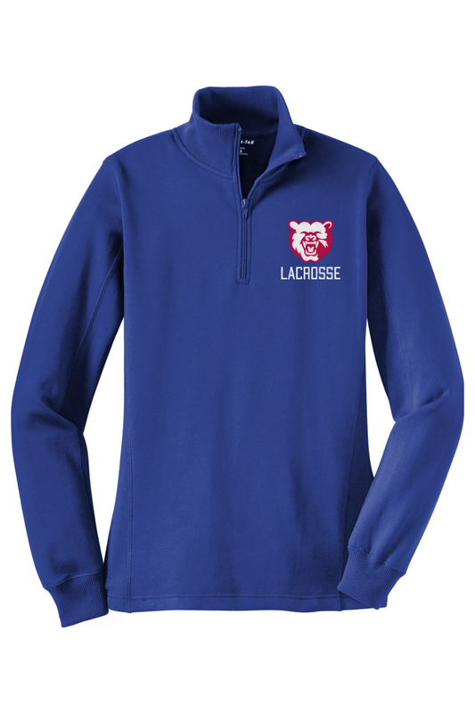 Bloomingdale Lacrosse Adult Women's Embroidered Quarter-Zip Pullover Signature Lacrosse