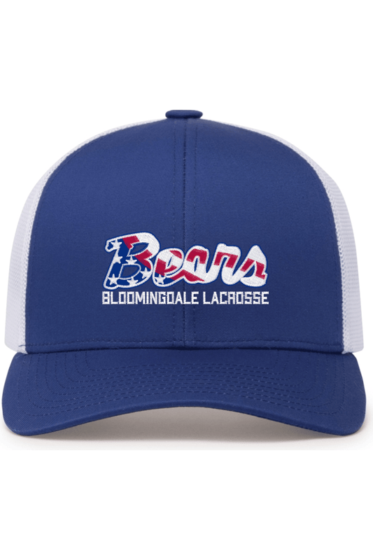 Bloomingdale Lacrosse Embroidered Trucker Hat Signature Lacrosse