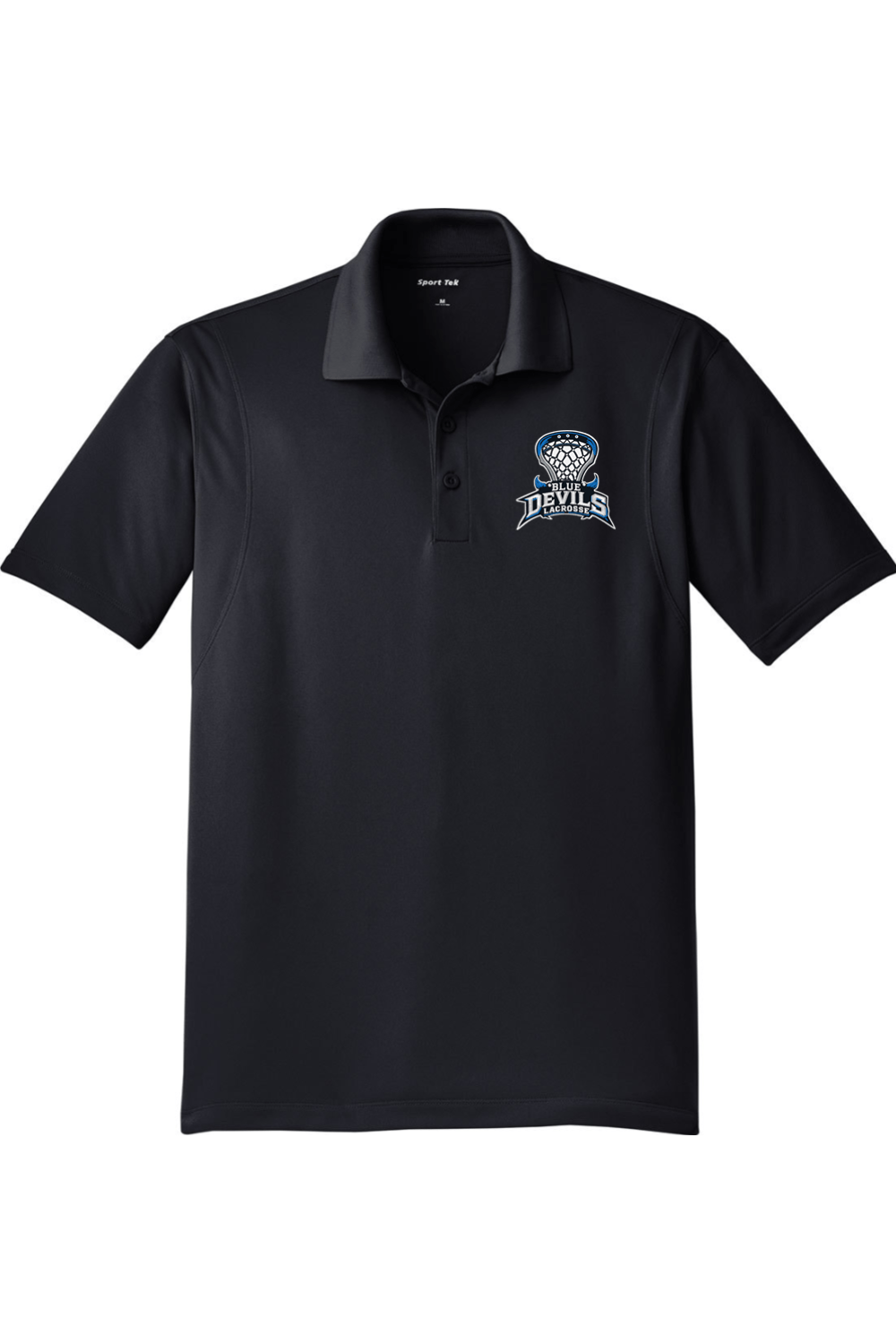 Blue Devils Lacrosse Adult Embroidered Athletic Polo Signature Lacrosse