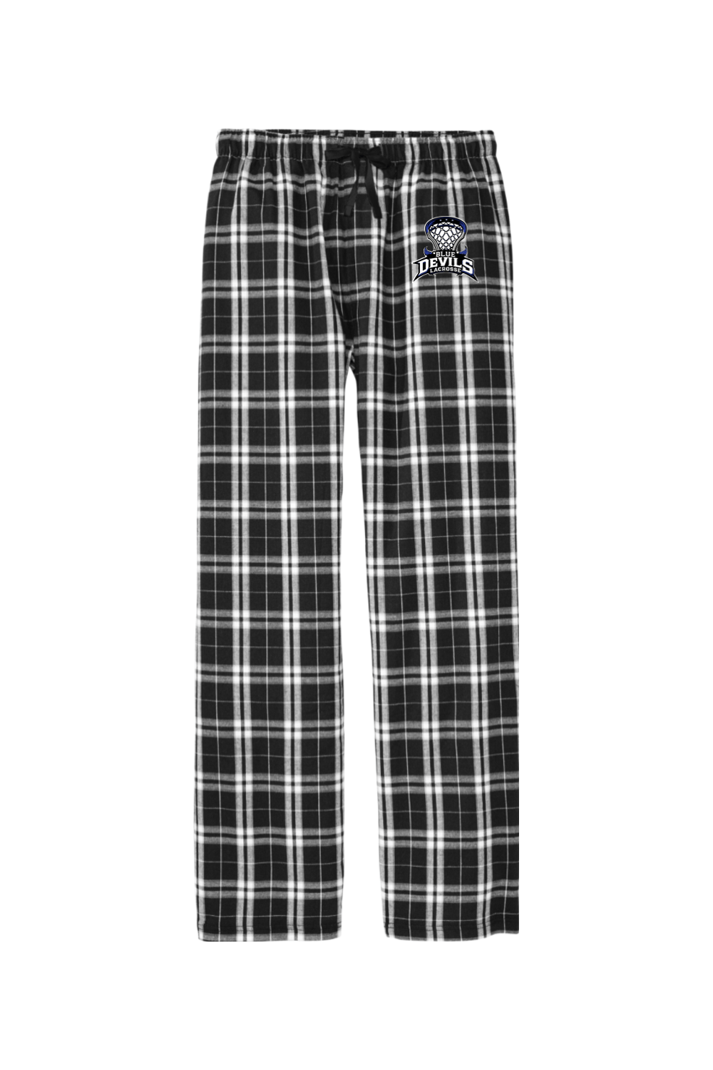 Blue Devils Lacrosse Adult Men's Flannel Plaid Pants Signature Lacrosse