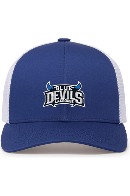 Blue Devils Lacrosse Embroidered Trucker Hat Signature Lacrosse